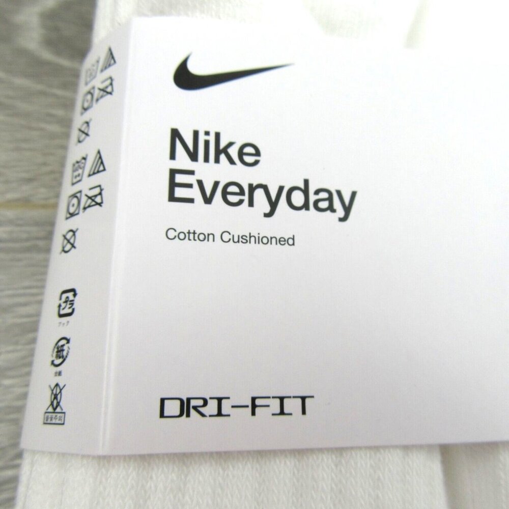 Nike Everyday Ankle Socks 6 Pack Men's Size XL 12-15 White NEW - Picture 4 of 10